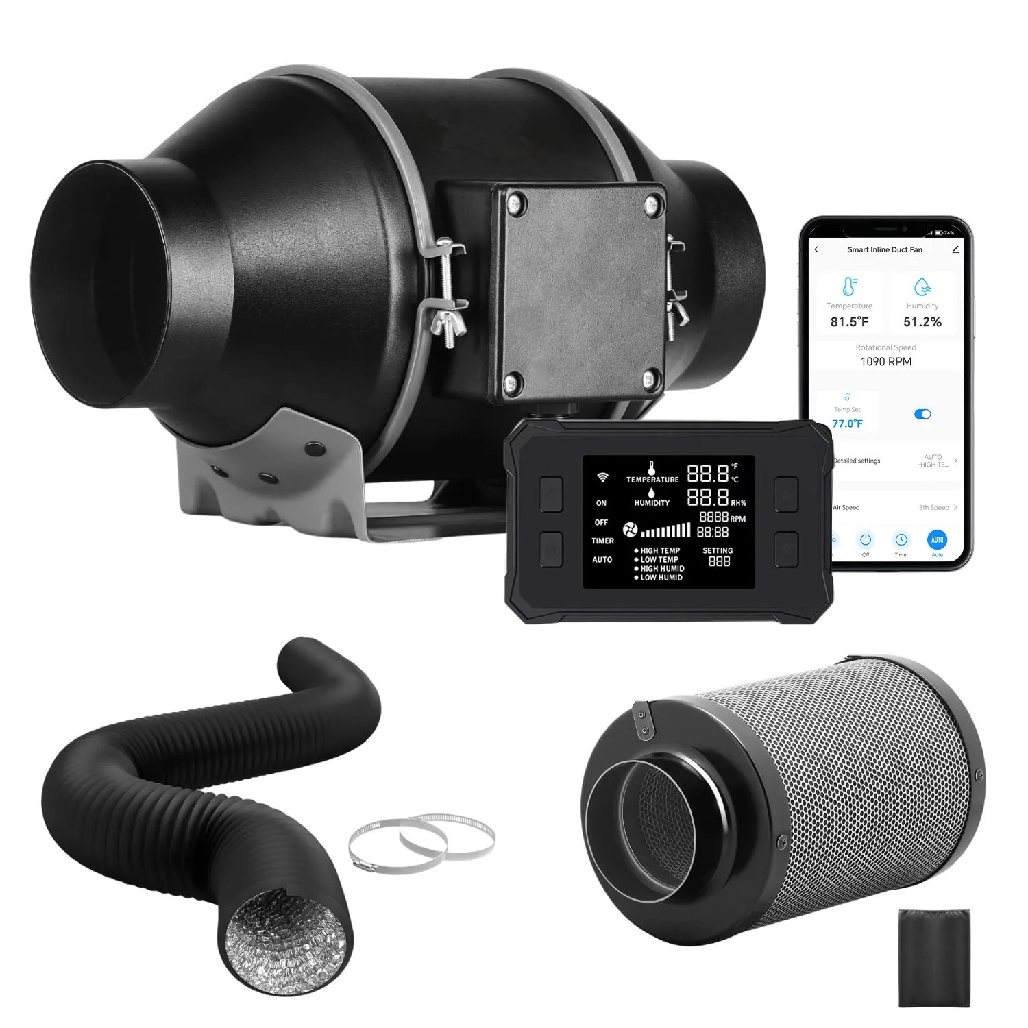Applicable to BAVA 4 Inch Envi - Carbon Filter Inline review and price